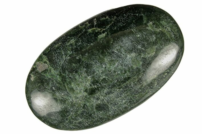 Polished Jade (Nephrite) Palm Stone - Afghanistan #187912